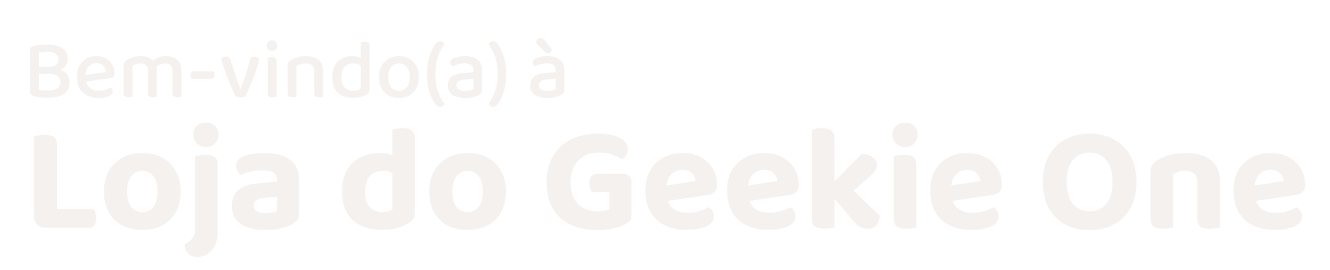 Bem Vindo Geekie